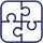 Icon Puzzle blau